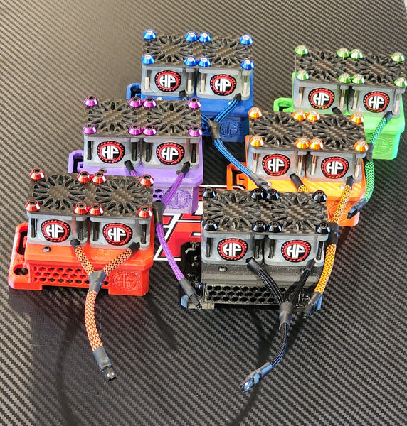 Ventole HyperFlow Dual Per Hobbywing Max4 - Shroud Per Losi, ARRMA, Kraton, DBXLE, XMAXX