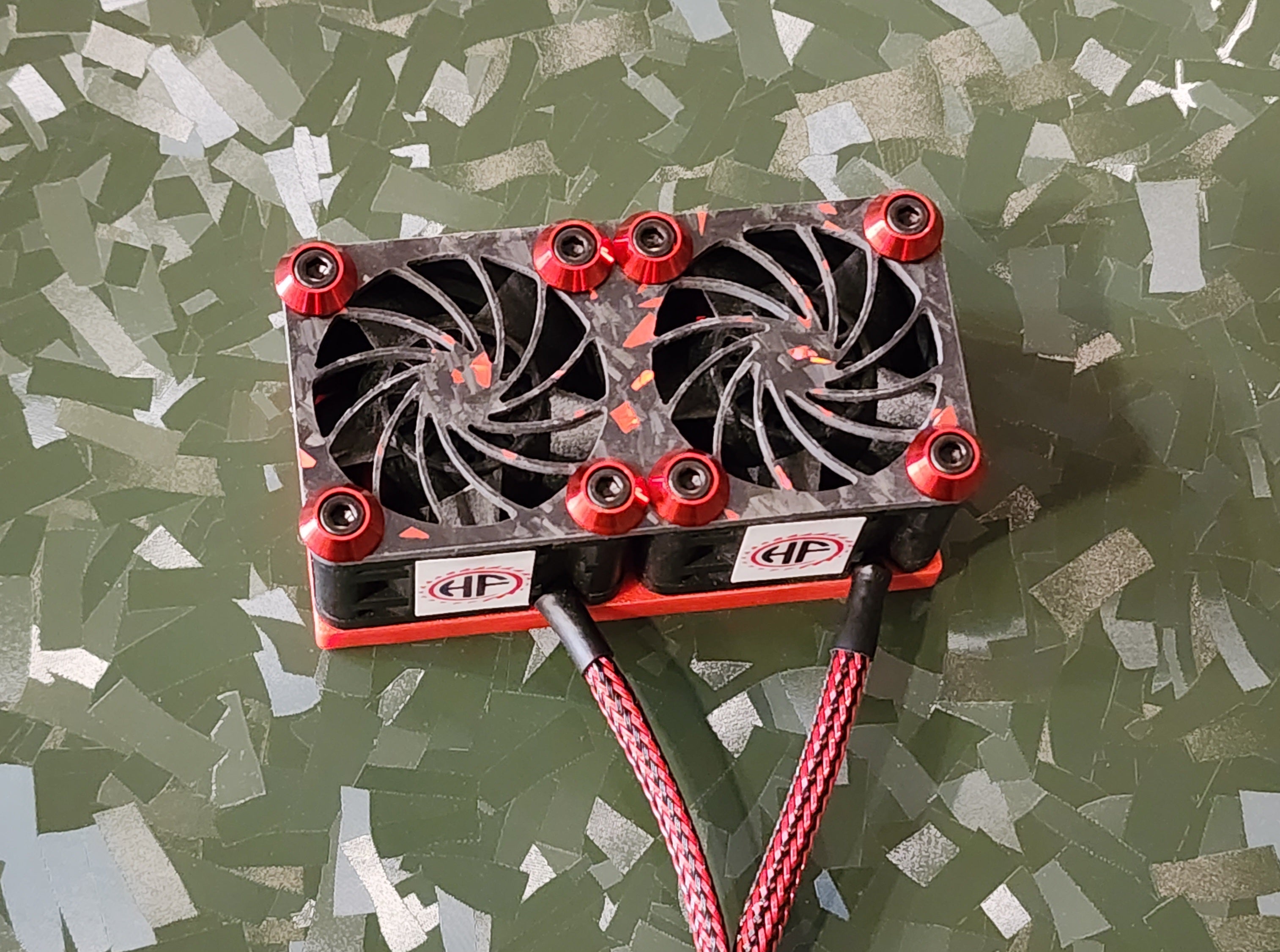 ARRMA 8s Motor Heat Sink Twin 40mm Motor Fans – HyperFlow Fans