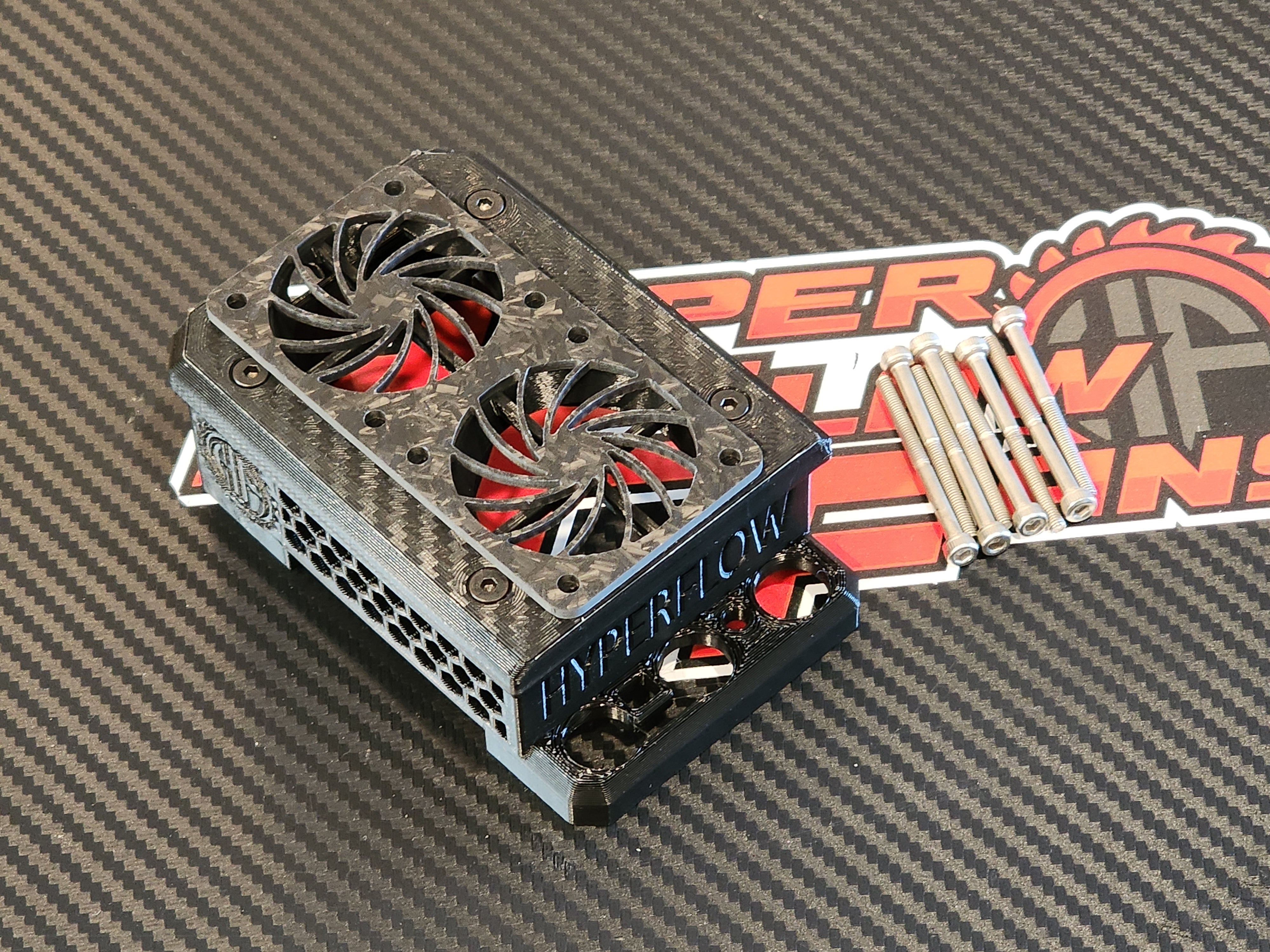 Hobbywing Max5 G2 Twin Fan Mount 3DP – HyperFlow Fans