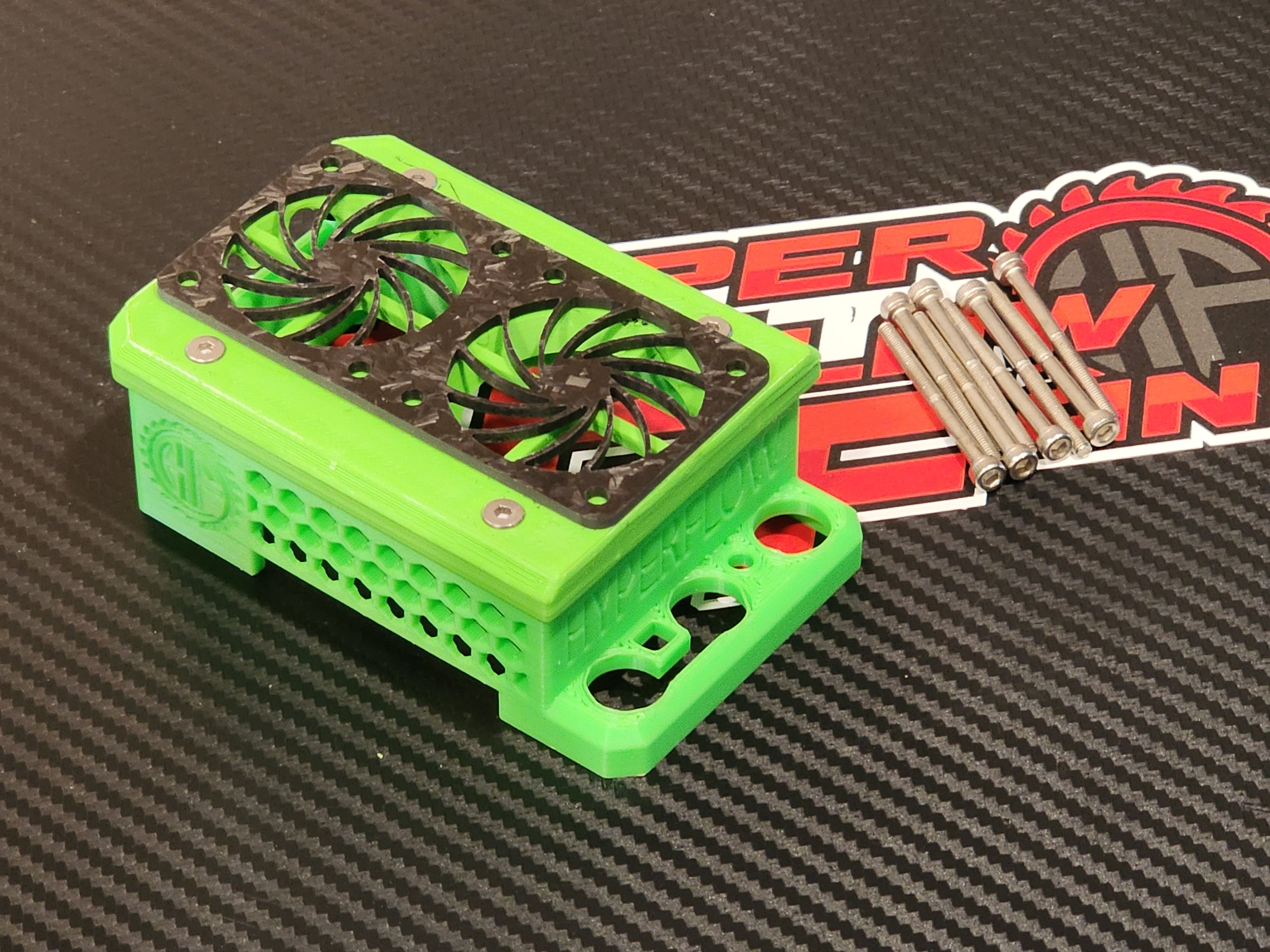 Hobbywing Max5 G2 Twin Fan Mount 3DP – HyperFlow Fans