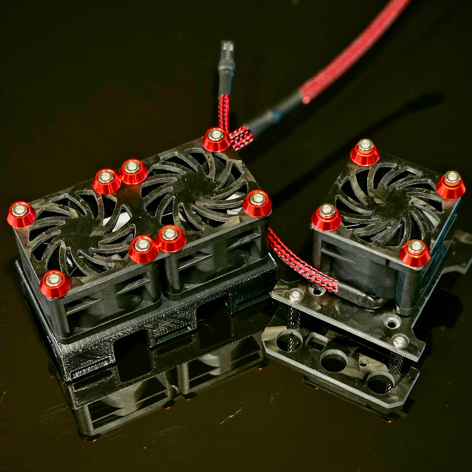 Hobbywing Max6 G2 G1 Carbon Fiber ESC & Twin Motor Fan Kit