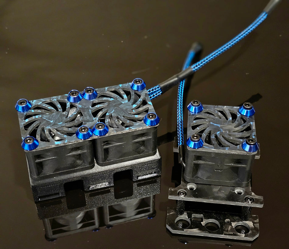 Hobbywing Max6 G2 G1 Carbon Fiber ESC & Twin Motor Fan Kit