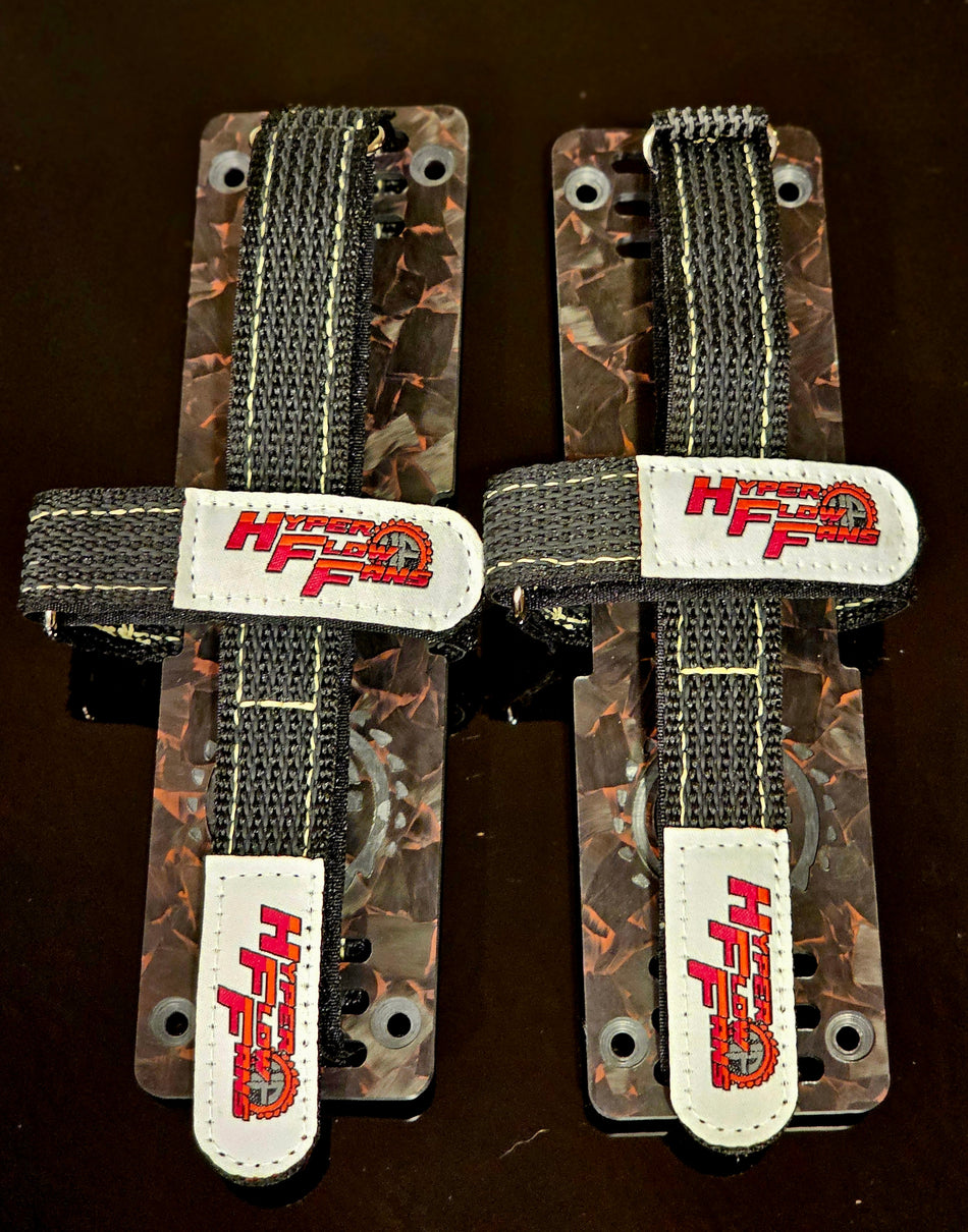 Carbon Fiber Battery Trays with Straps Designed for X-Maxx & XRT