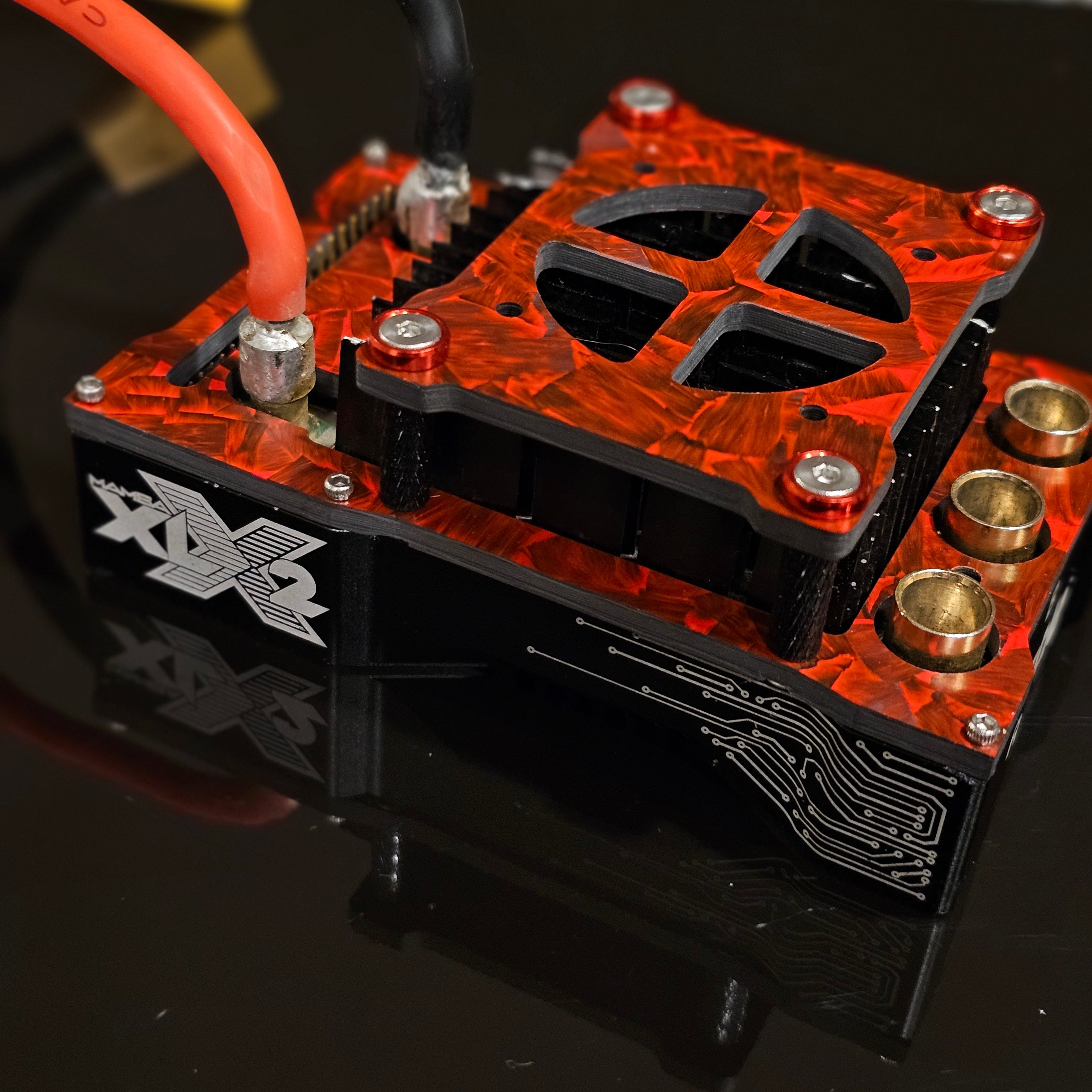 Castle Creations Cobra 5 & XLX2 Carbon Fiber 40mm Fan Mount