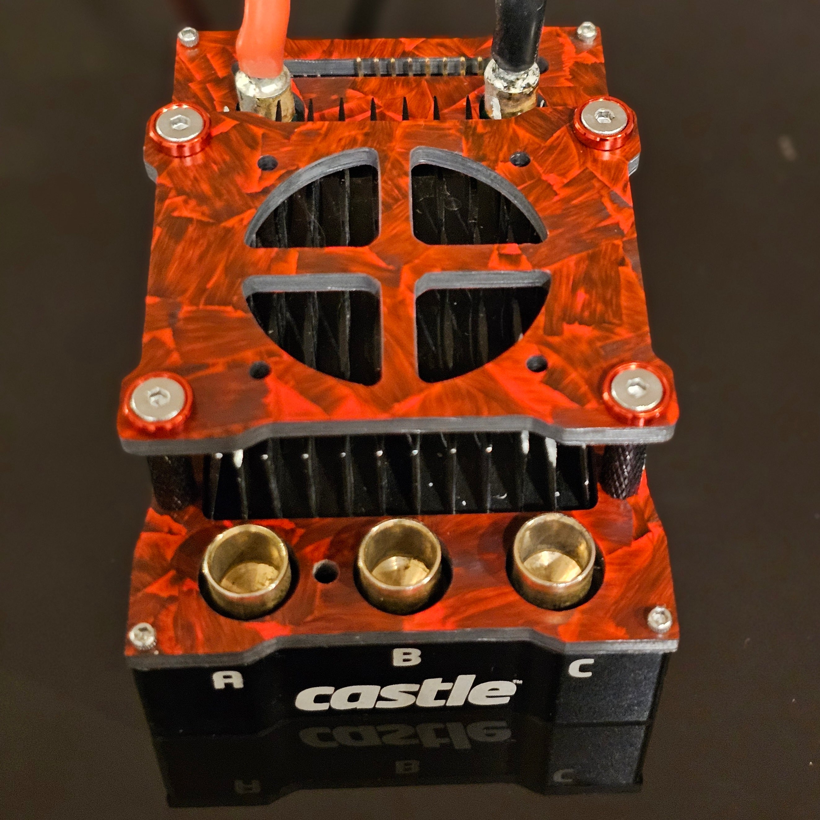 Castle Creations Cobra 5 & XLX2 Carbon Fiber 40mm Fan Mount