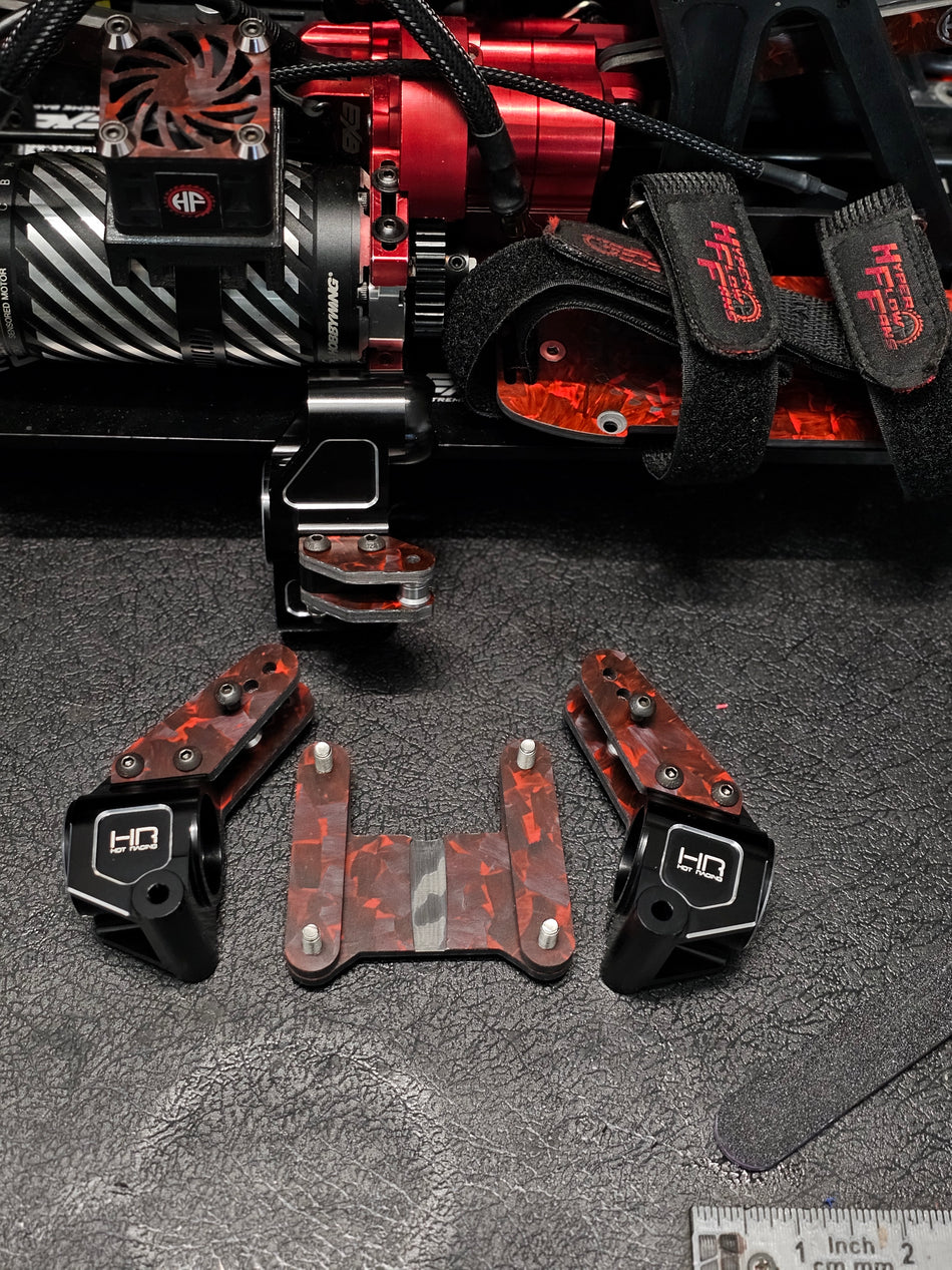 Carbon Fiber Bulkhead Lower Chassis Brace for Arrma 8s Outcast