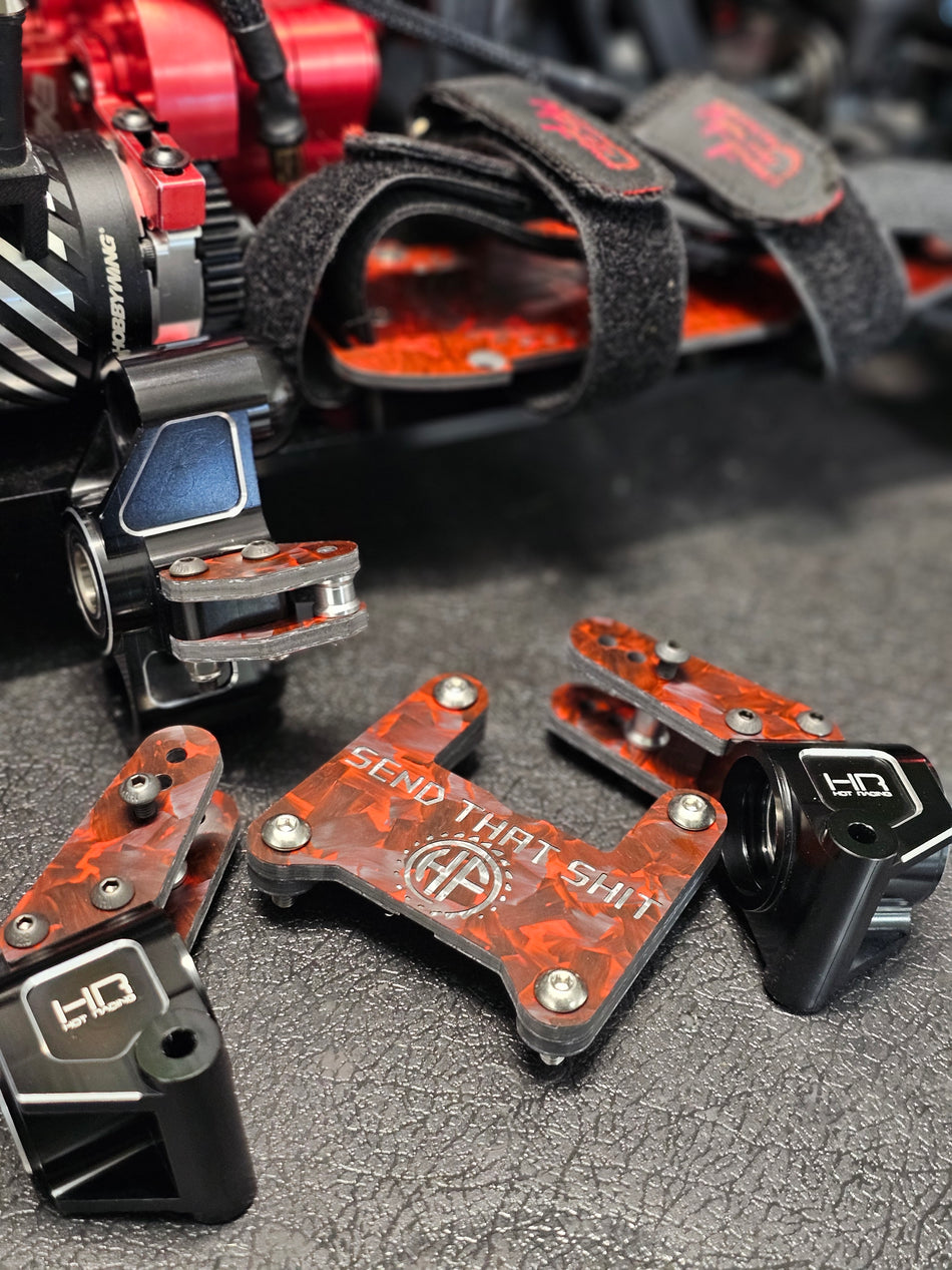 Carbon Fiber Bulkhead Lower Chassis Brace for Arrma 8s Outcast