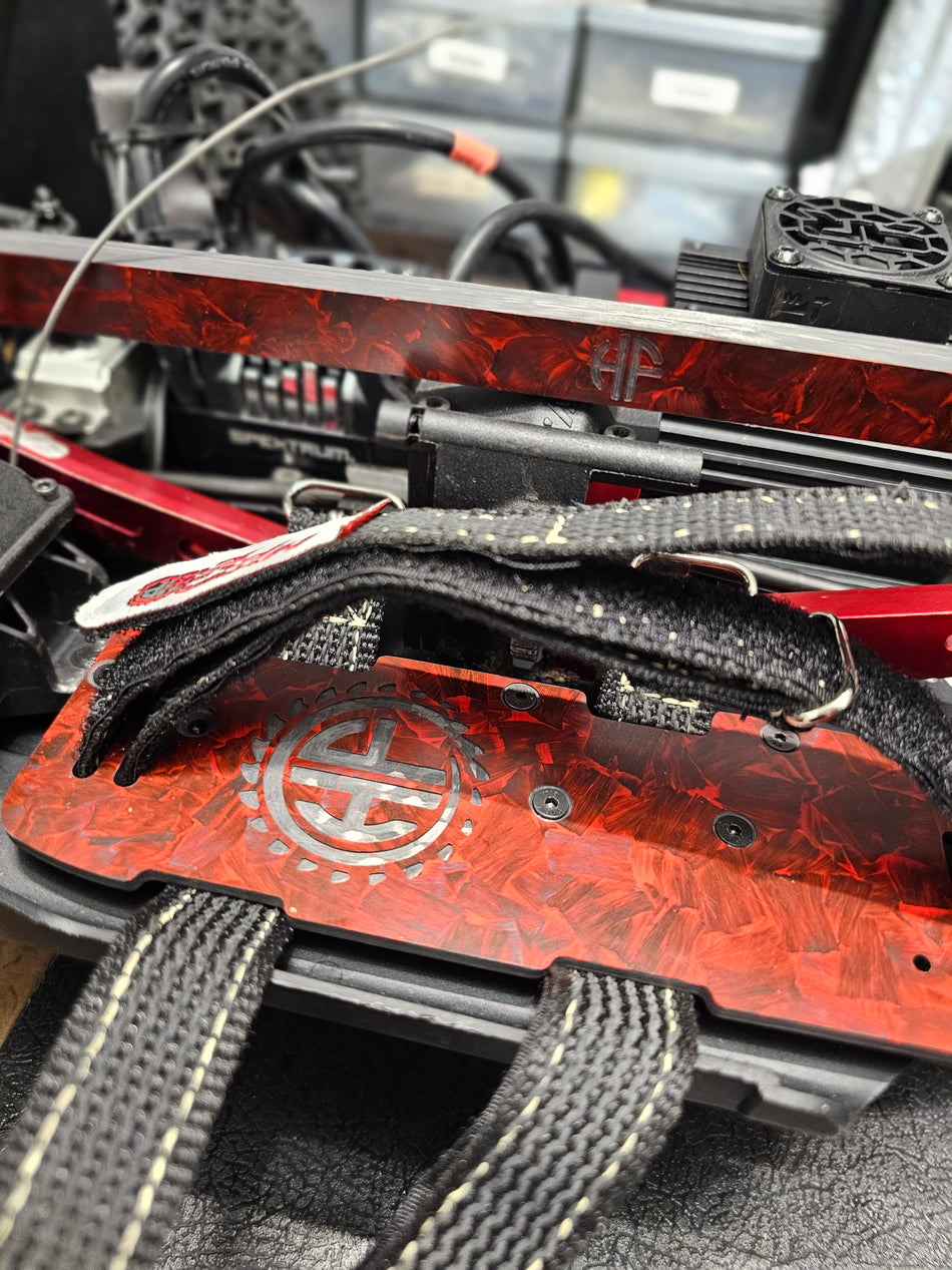 Arrma 6s Carbon Fiber Battery Tray with Straps