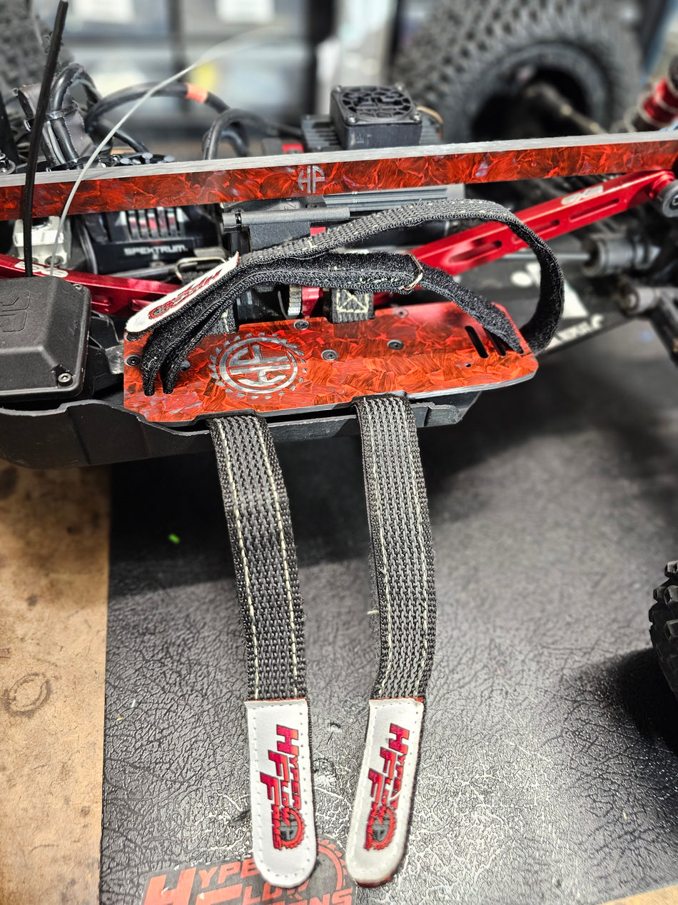 Arrma 6s Carbon Fiber Battery Tray with Straps