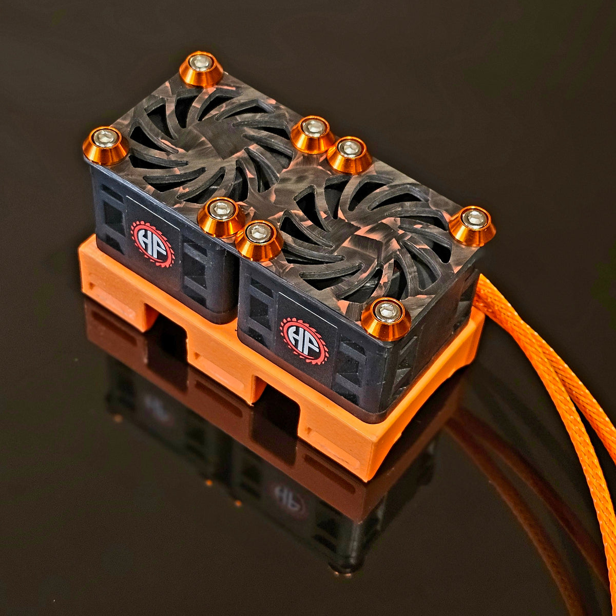 Kit Ventola Raffreddamento 40mm HyperFlow Per ARRMA 6S – Adatta A ESC/Motore Hobbywing Spectrum, Stampata 3D - Foto 2