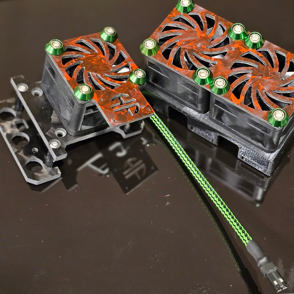 Hobbywing Max6 G2 G1 Carbon Fiber ESC & Twin Motor Fan Kit