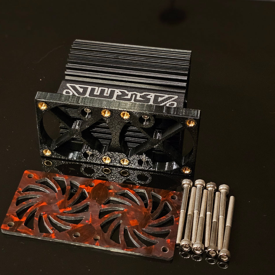 Arrma 6s & 8s Factory Heatsink Dual Fan Mount