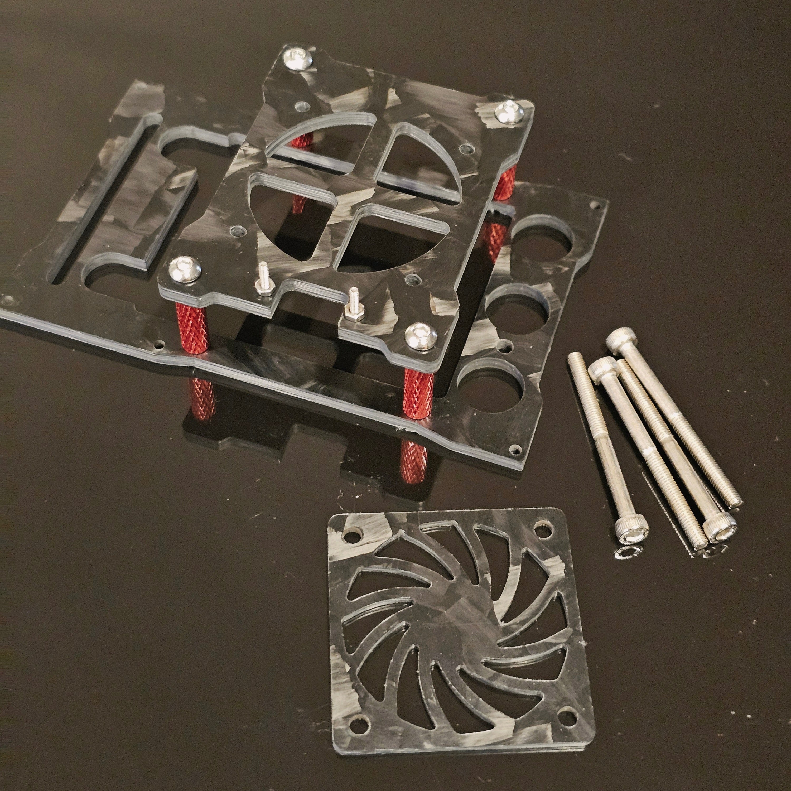 HyperFlow Fans Carbon Fiber ESC Fan Mount for Castle Creations Cobra 5