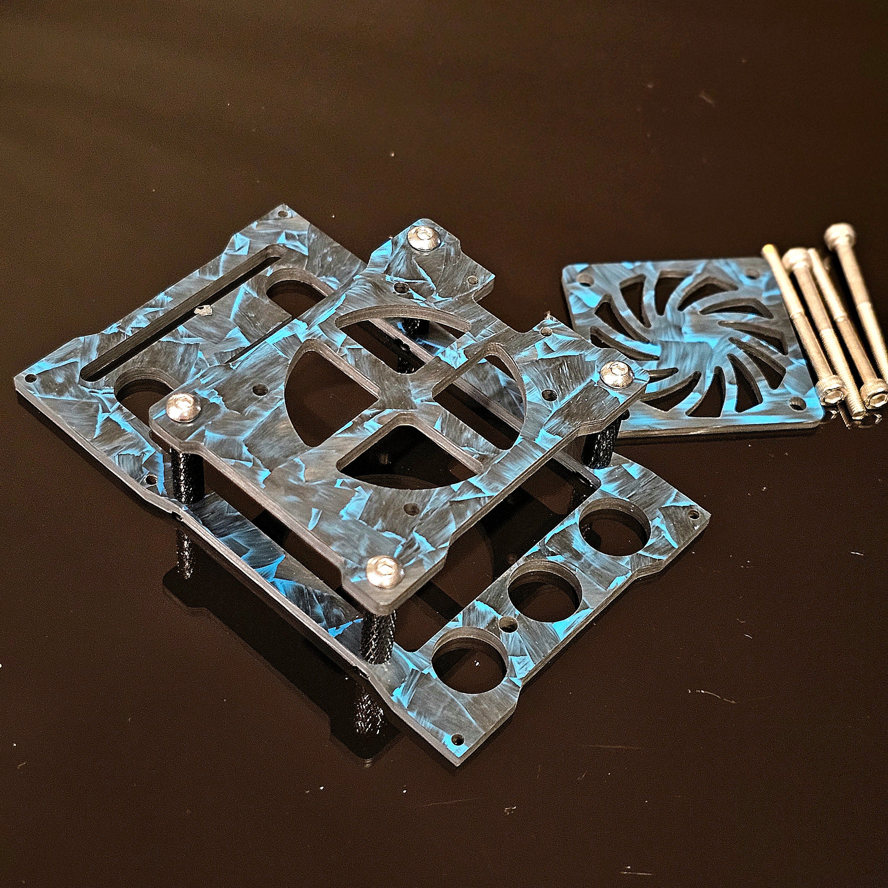 HyperFlow Fans Carbon Fiber ESC Fan Mount for Castle Creations Cobra 5