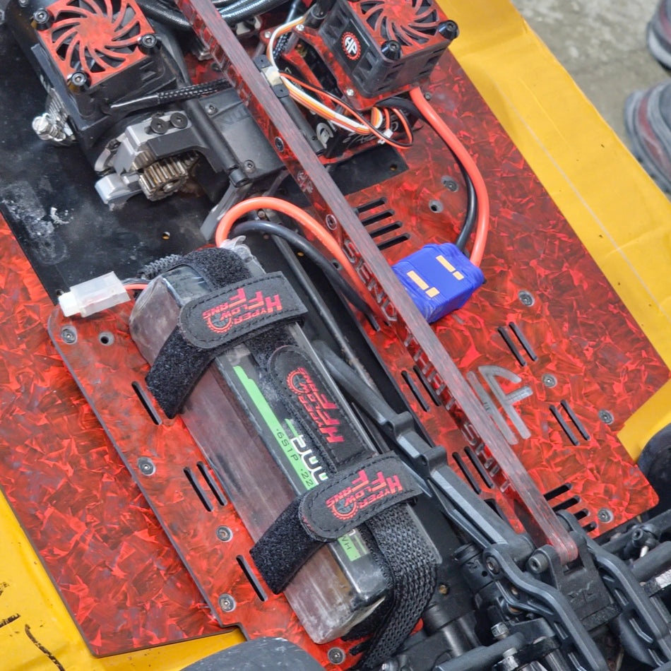 Arrma 6s On Road V1 & V2 Carbon Fiber Battery Trays with Straps Felony Limitless Infraction