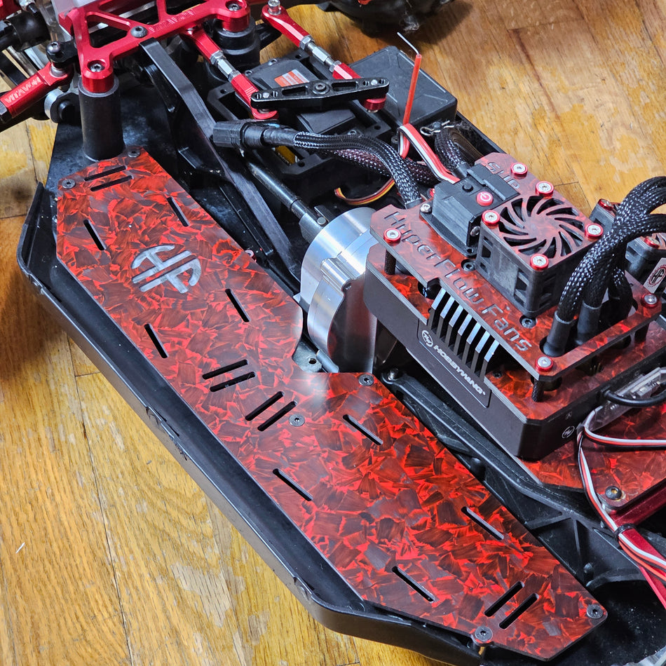 HyperFlow Fans Carbon Fiber Battery Tray for the LOSI DBXLE 2.0
