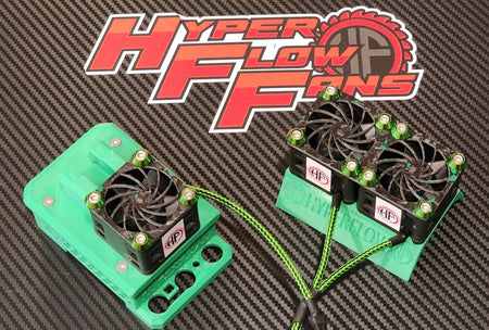 DUAL 56MM HIGH POWER RC COOLING FAN HOBBYWING MAX5G2 8s LOSI 5T DBXLE ARRMA EXB