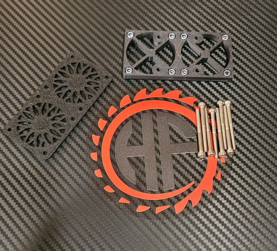 Dual 40mm Fan Mount 35mm Adapter ARRMA EXB Kraton Outcast Limitless Felony 6s