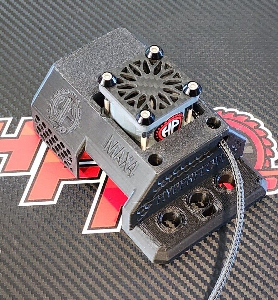 MAX4 HOBBYWING HIGH POWER ALUMINUM RC COOLING FAN MOUNT LOSI 5T 5B DBXLE ARRMA