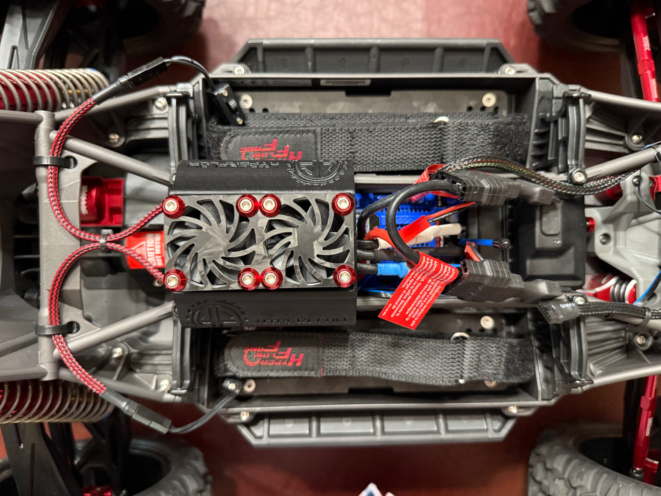 Carbon Fiber Battery Trays with Straps Designed for X-Maxx & XRT
