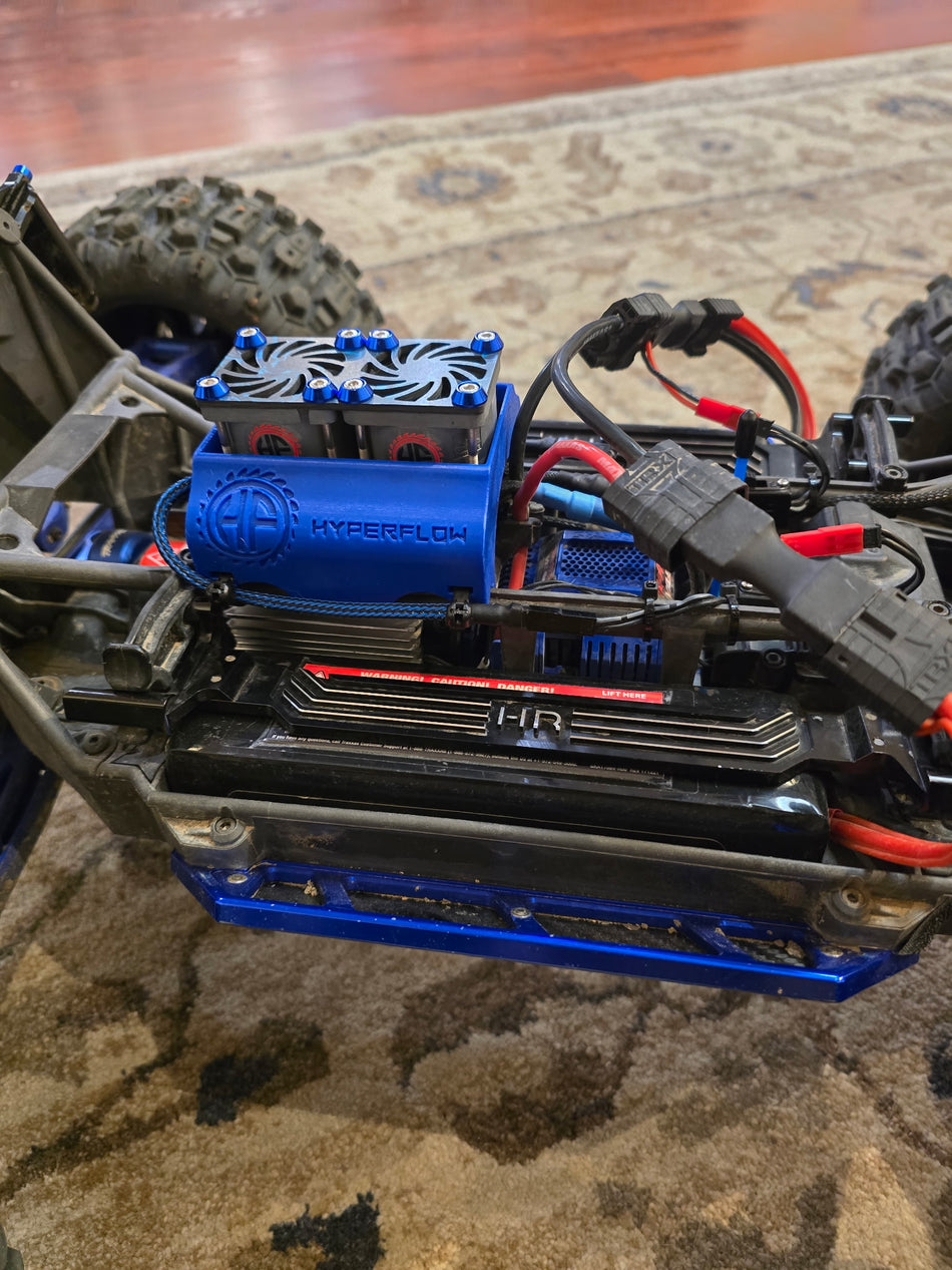 Twin HyperFlow Motor Fans for the Traxxas X-MAXX & X-MONSTER