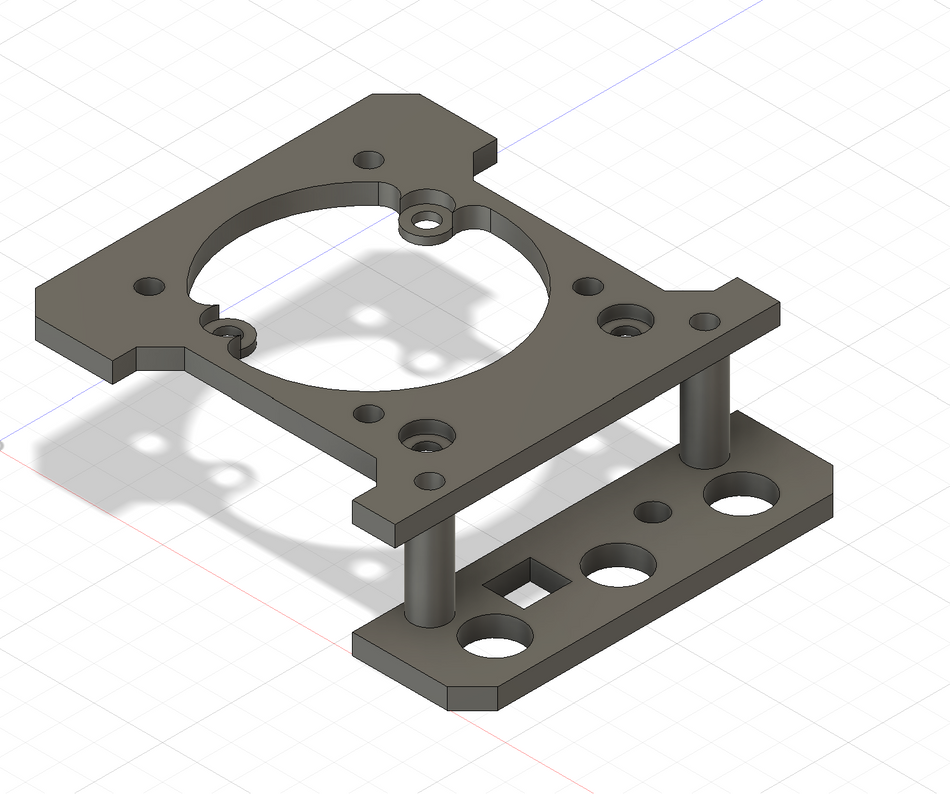 Spectrum s160 / Factory Arrma Losi 8s Carbon Fiber Fan Mount